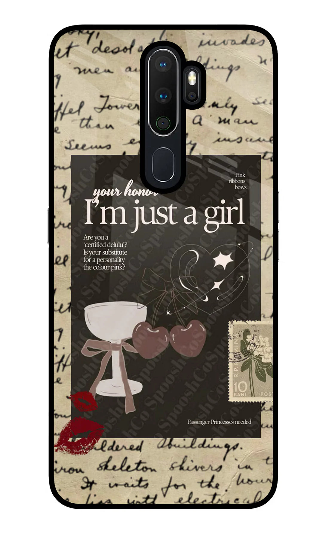 I am just a girl Oppo A5 2020/A9 2020  Back cover