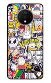 Sticker Bomb Oneplus 7T Glass Case