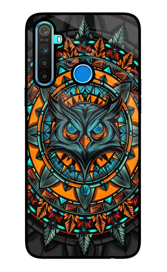 Angry Owl Art Realme 5/5i/5s Back cover