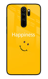 Happiness With Smiley Redmi Note 8 Pro Glass Case