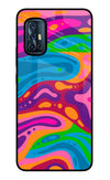 Trippy Pattern Vivo V17 Glass Case