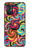 Spiral Pattern Vivo V17 Glass Case