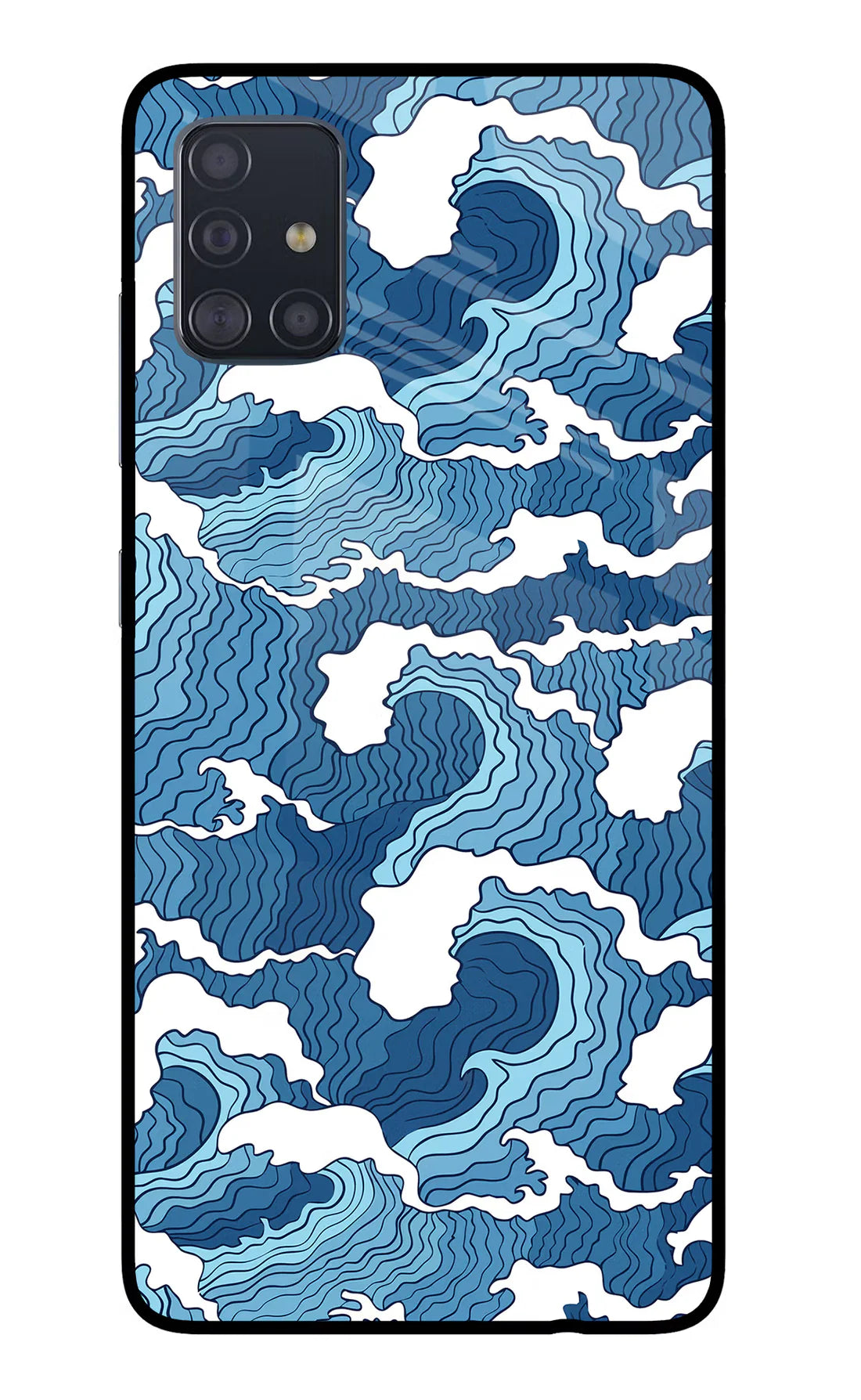Blue Waves Samsung A51 Back cover