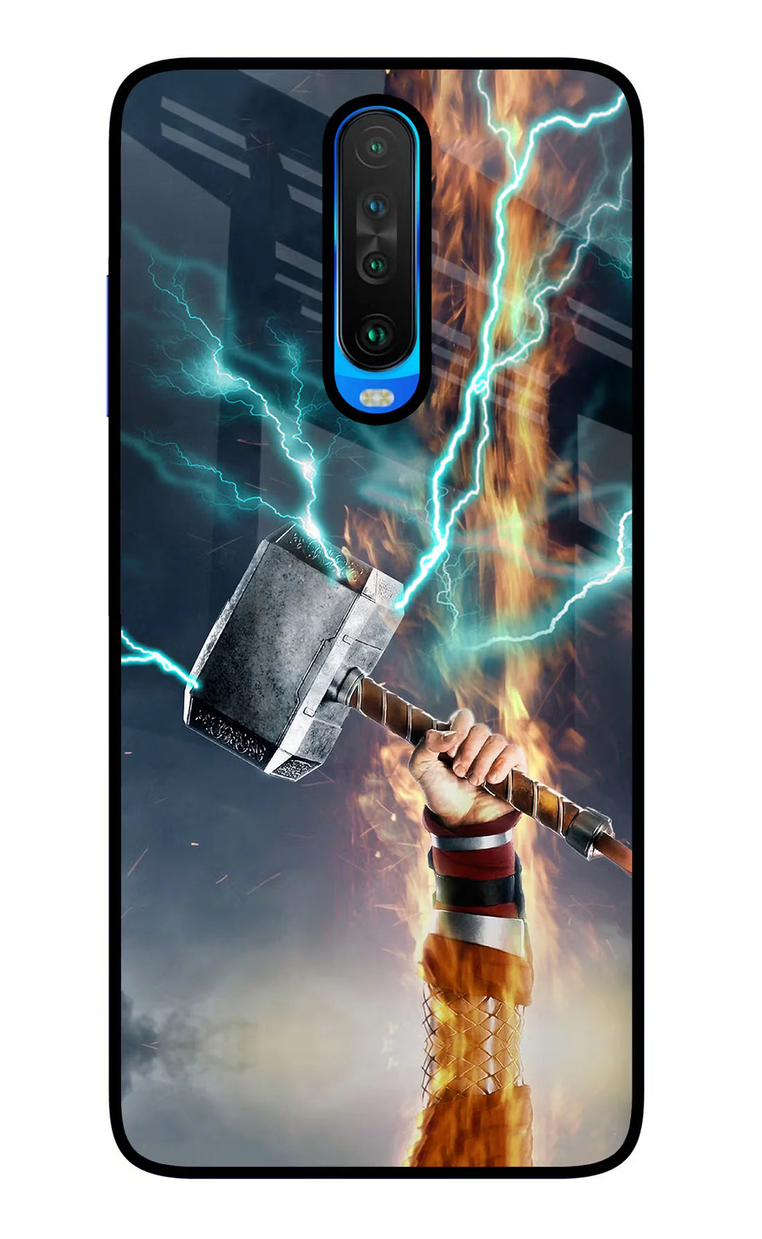 Thor Hammer Mjolnir Poco X2   Back cover