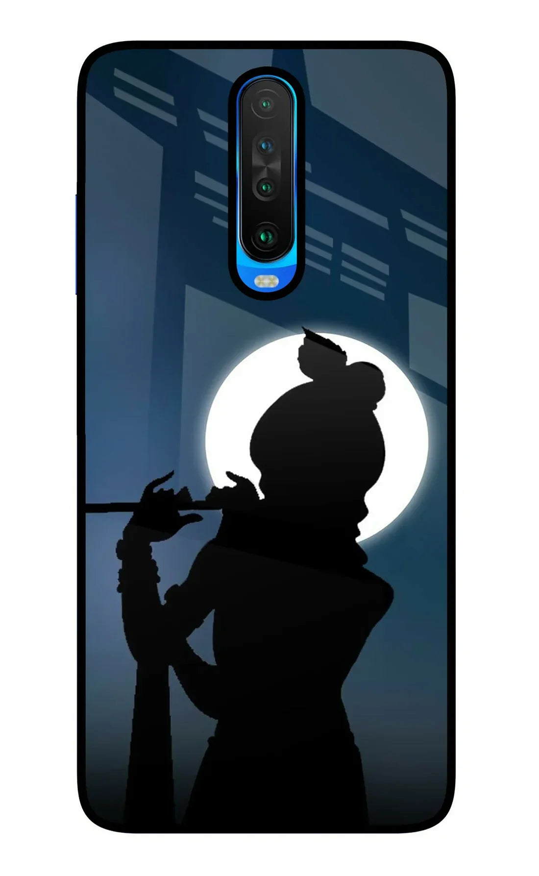 Shri Krishna Silhouette Poco X2 Back cover