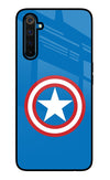 Captain America Logo Realme 6 Pro Glass Case