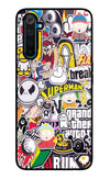 Sticker Bomb Realme 6 Pro Glass Case