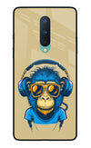 Monkey Headphone Oneplus 8 Glass Case