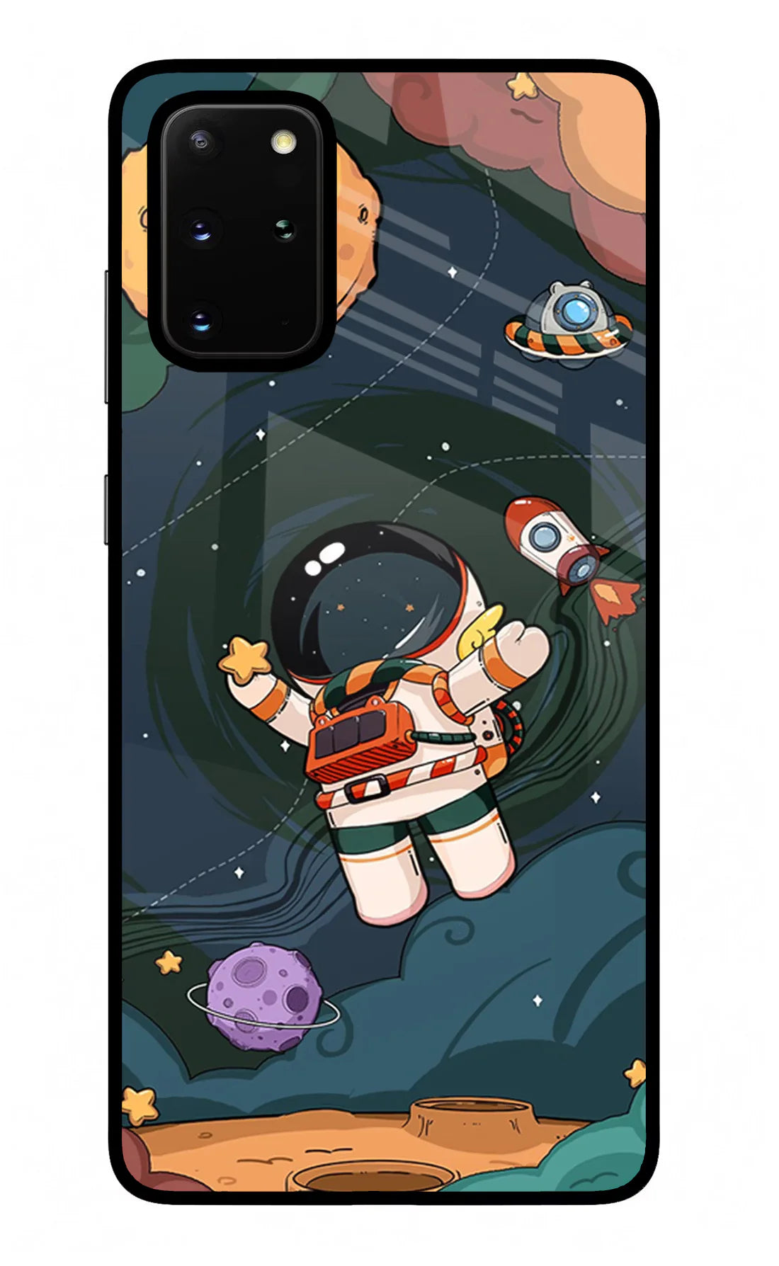 Cartoon Astronaut Samsung S20 Plus Back cover