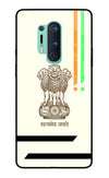 Satyamev Jayate Brown Logo Oneplus 8 Pro Glass Case