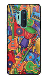 Music Instrument Doodle Oneplus 8 Pro Glass Case