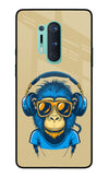 Monkey Headphone Oneplus 8 Pro Glass Case