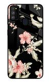 Flowers Samsung M21 2020 Glass Case