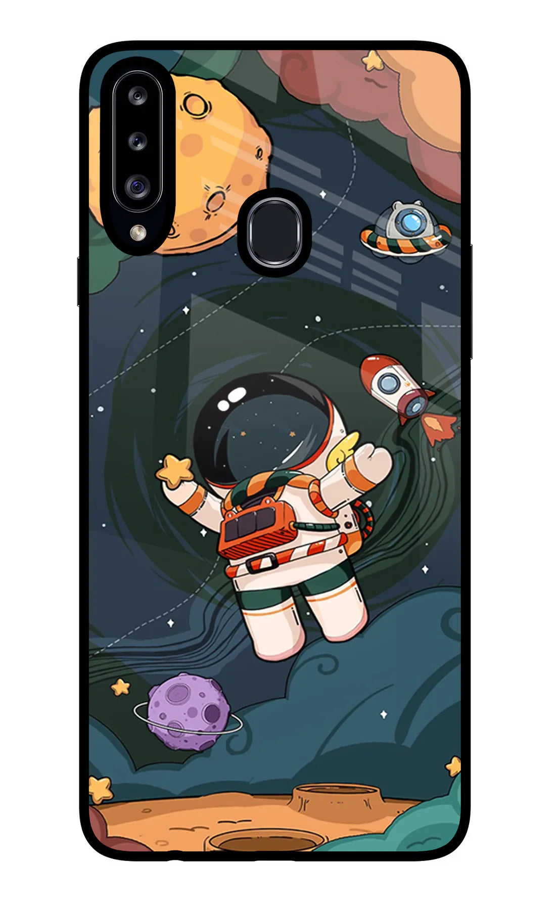Cartoon Astronaut Samsung A20s Back cover