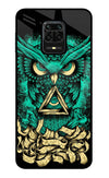 Green Owl Redmi Note 9 Pro/Pro Max Glass Case