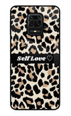 Leopard Print Self Love Redmi Note 9 Pro/Pro Max Glass Case