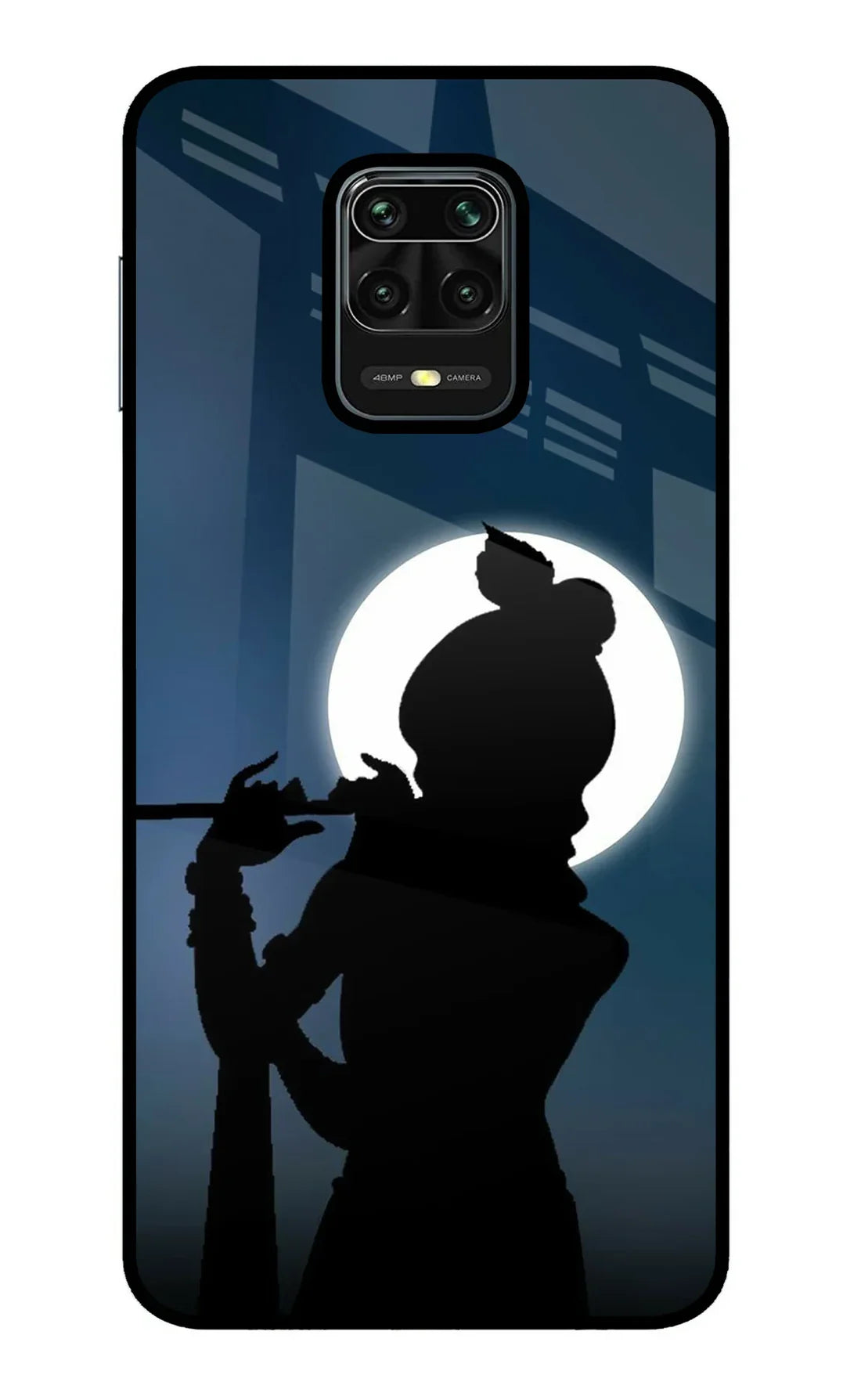 Shri Krishna Silhouette Redmi Note 9 Pro/Pro Max Back cover