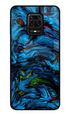 Dark Blue Abstract Redmi Note 9 Pro/Pro Max Glass Case