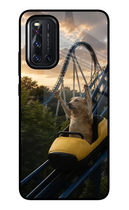 Rollercoaster Dog Vivo V19 Back Cover