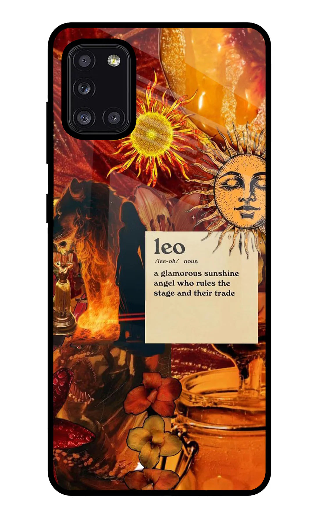 Leo Zodiac Samsung A31 Back cover