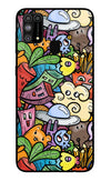 Veggie Doodle Samsung M31/F41 Glass Case