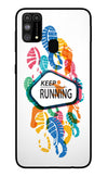 Keep Running Samsung M31/F41 Glass Case