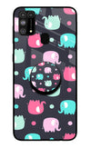 Baby Elephants Samsung M31/F41 Glass Case