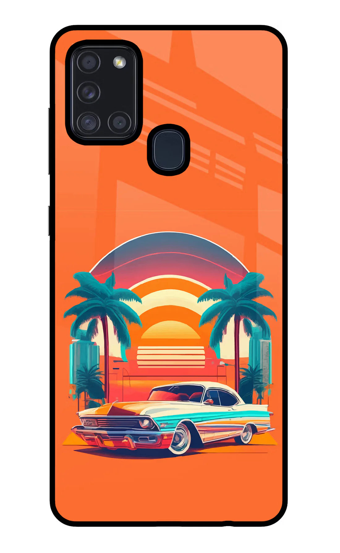 Palm Drive 80s Samsung A21s Back cover