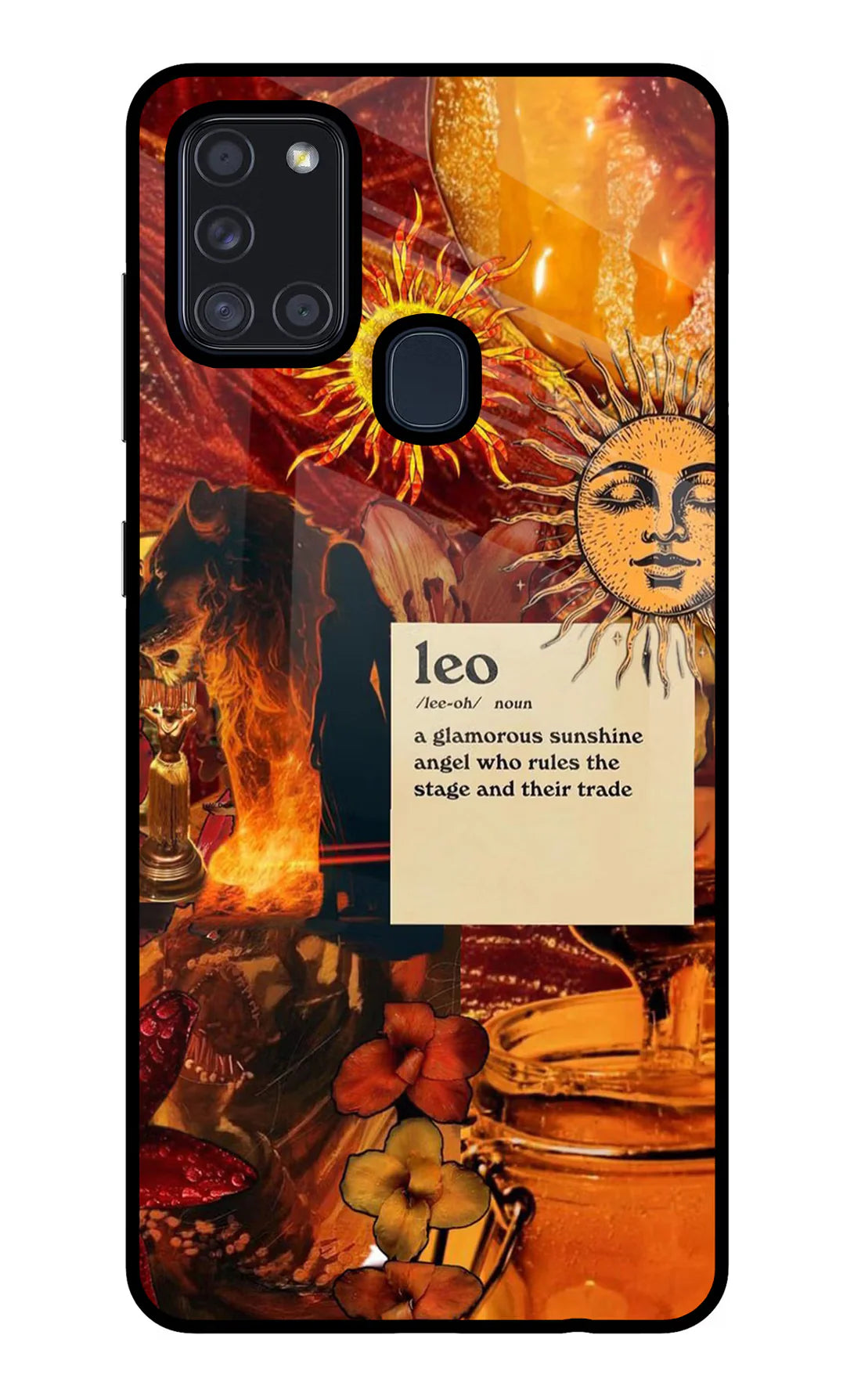 Leo Zodiac Samsung A21s Back cover