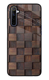 Wooden Cube Design Realme 6/6i Glass Case