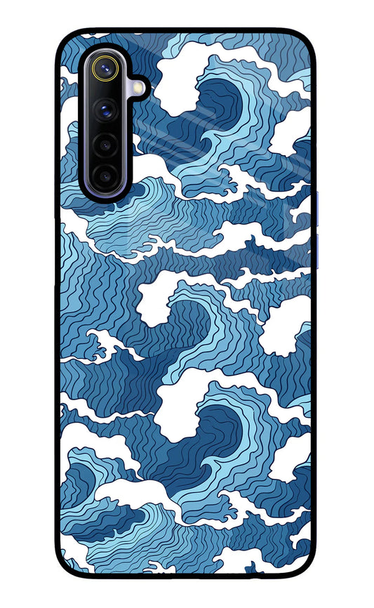 Blue Waves Realme 6/6i Back cover