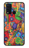 Music Instrument Doodle Vivo Y30/Y50 Glass Case