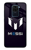 Messi Logo Redmi Note 9 Glass Case