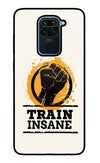 Train Insane Redmi Note 9 Glass Case