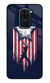 Captain America Marvel Art Redmi Note 9 Glass Case