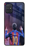 Messi Samsung A71 Glass Case