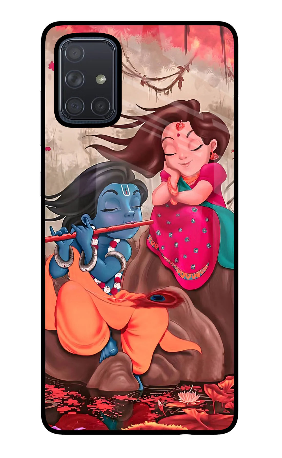 Radhe Krishna Samsung A71 Back cover