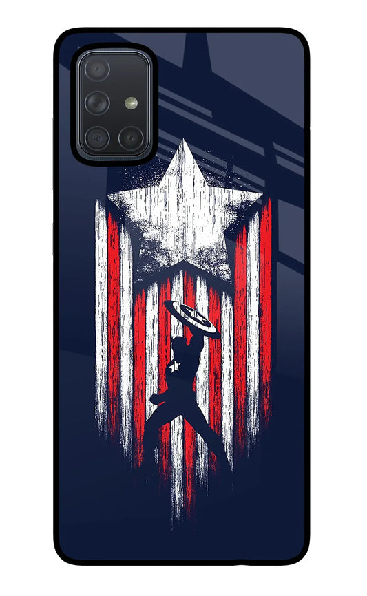 Captain America Marvel Art Samsung A71 Back cover
