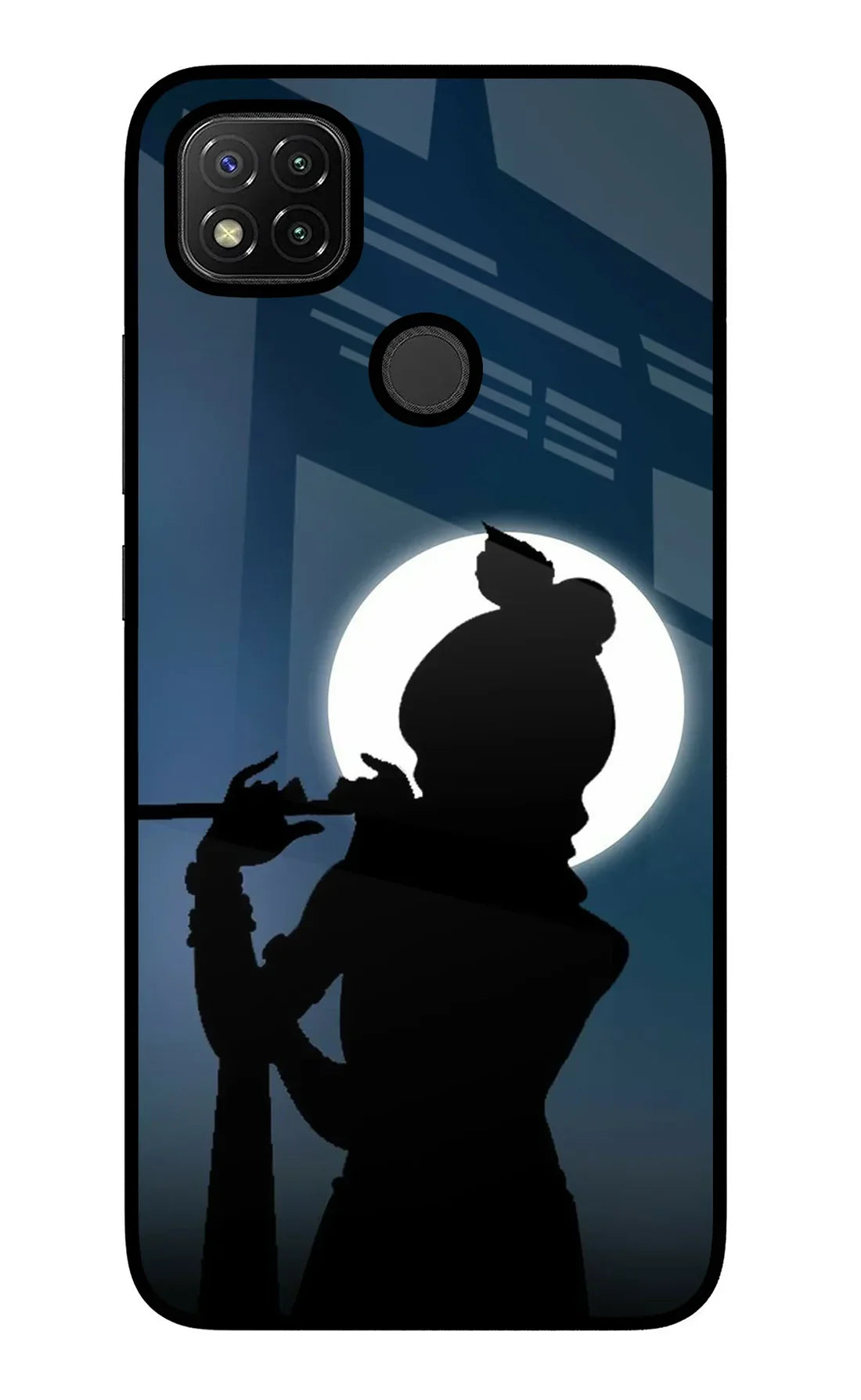 Shri Krishna Silhouette Redmi 9 Back cover