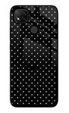 White Dots Redmi 9 Glass Case