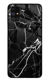 Black Marble Pattern Samsung M31s Glass Case