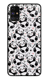 Cute Panda Samsung M31s Glass Case