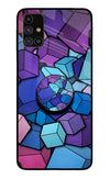 Cubic Abstract Samsung M31s Glass Case