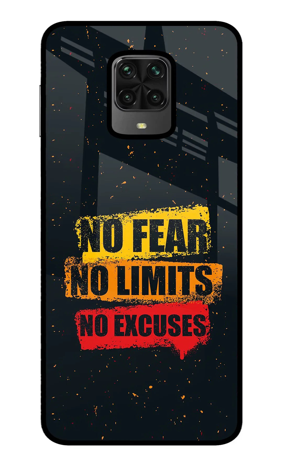 No Fear No Limits No Excuse Poco M2 Pro   Back cover