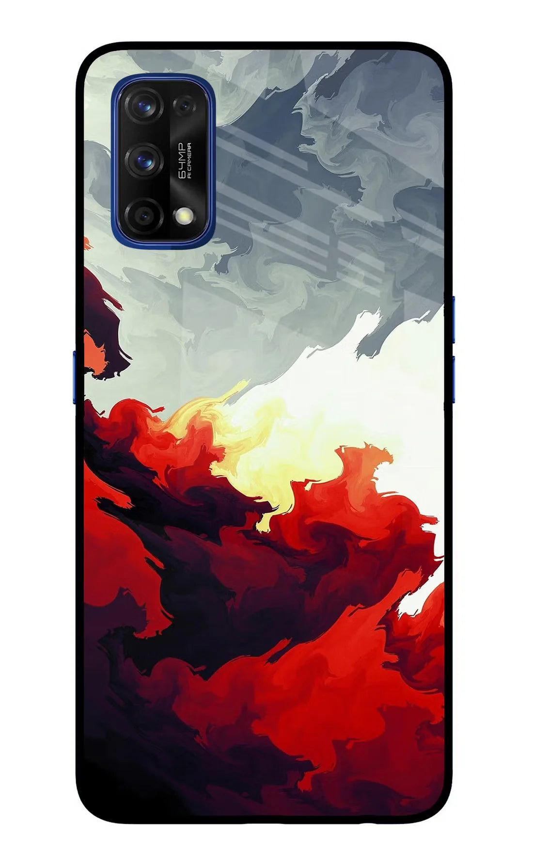 Fire Cloud Realme 7 Pro Back cover