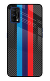 BMW Stripes Pattern Realme 7 Pro Glass Case