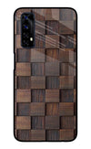 Wooden Cube Design Realme 7/Narzo 20 Pro Glass Case