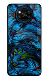 Dark Blue Abstract Poco X3/X3 Pro Glass Case