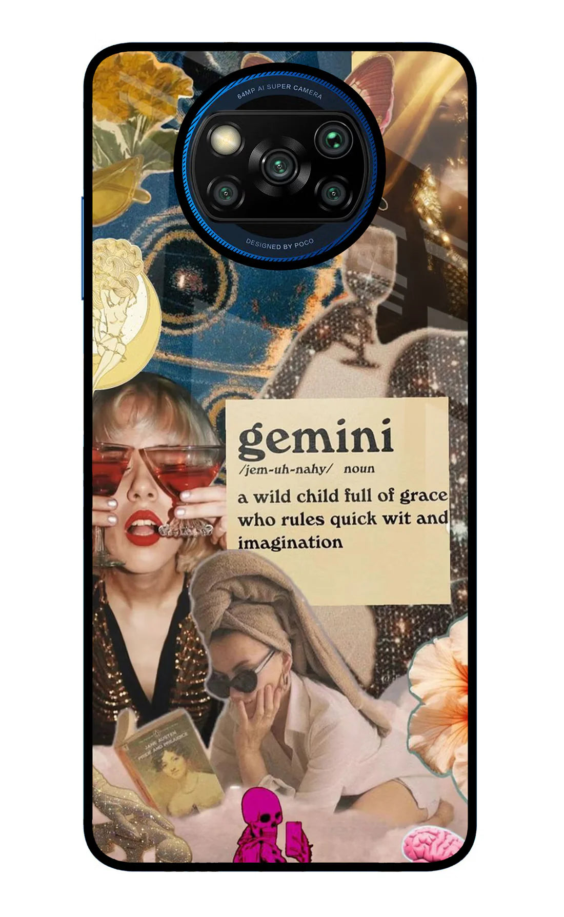 Gemini Zodiac Poco X3/X3 Pro Back cover