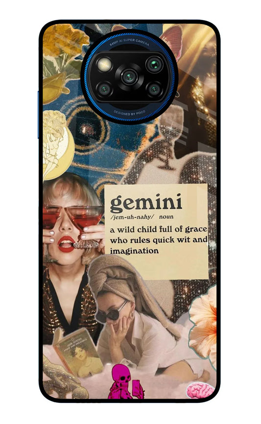 Gemini Zodiac Poco X3/X3 Pro Back cover